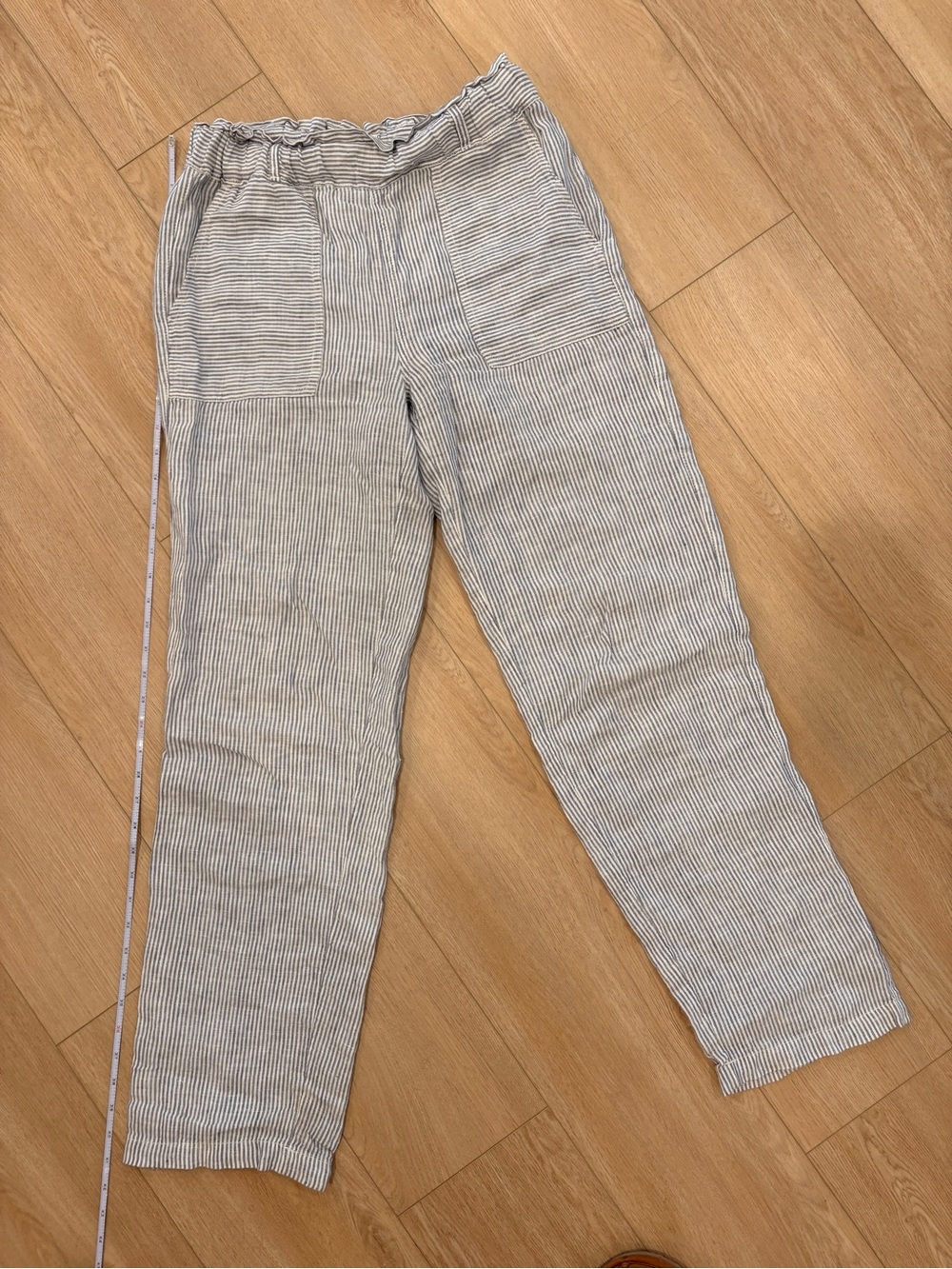 C&C California woman’s Striped 100% Linen Joggers
